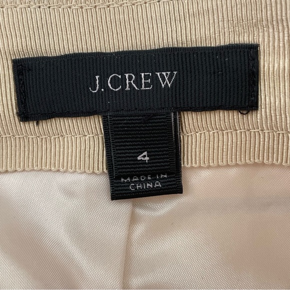 J. CREW Women’s Metallic Gold & Black Stripe Mini Skirt Size 4 - Picture 9 of 11